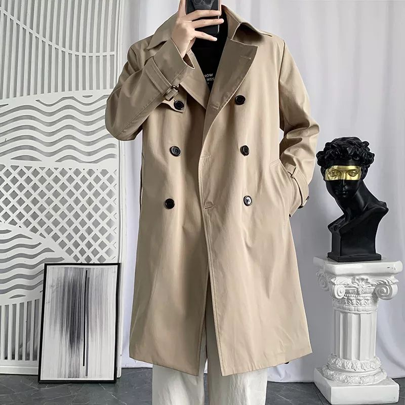 Hot Product Jaket Jubah Pria Long Coat Blezer Panjang Selutut