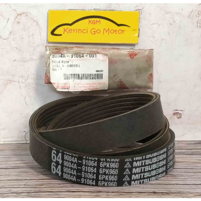 VAN BELT 6PK 960 ASLI 9004A-91064 TALI KIPAS AYLA NON POWER STEERING