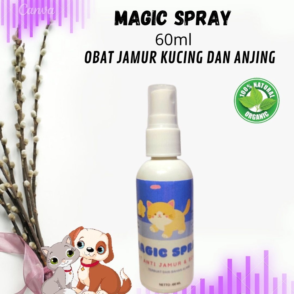 Jual Magic spray Obat Jamur Kucing Dan Scabies Obat Kulit Spray Obat