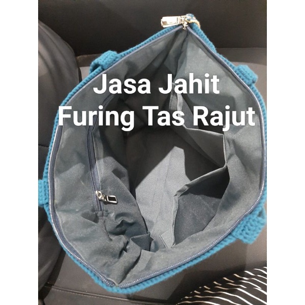 Jasa Jahit Furing Tas dompet rajut inner furing tas rajut crochet