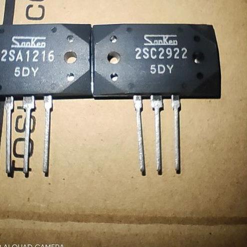 TRANSISTOR SANKEN 2SA1216 2SC2922 5DY A1216 C2922 1216 2922 ASLI