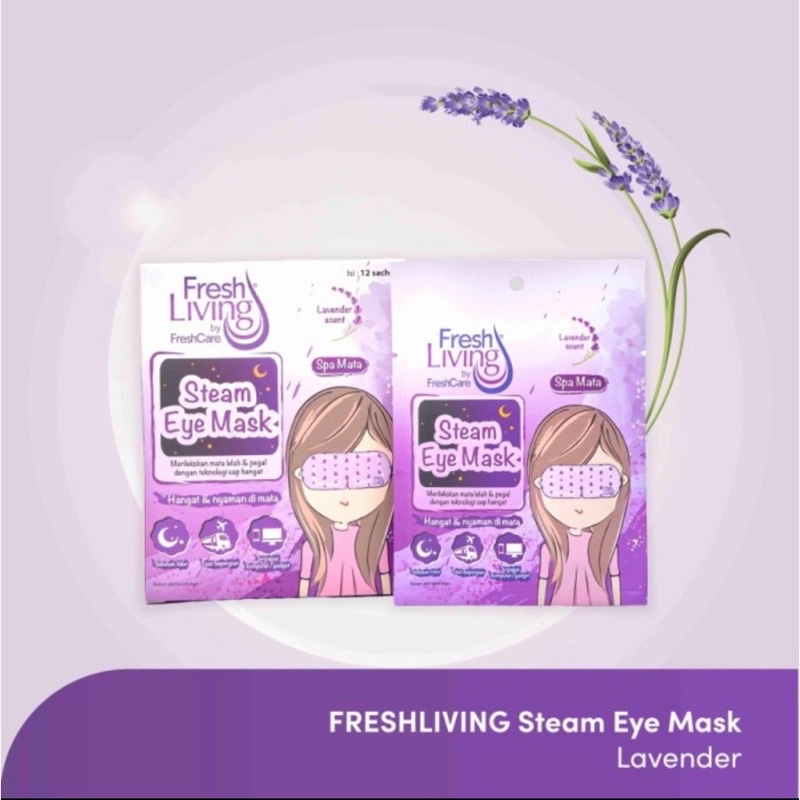 FreshLiving by FreshCare Steam Eye Mask Masker Spa Mata Sachet isi 1 pcs