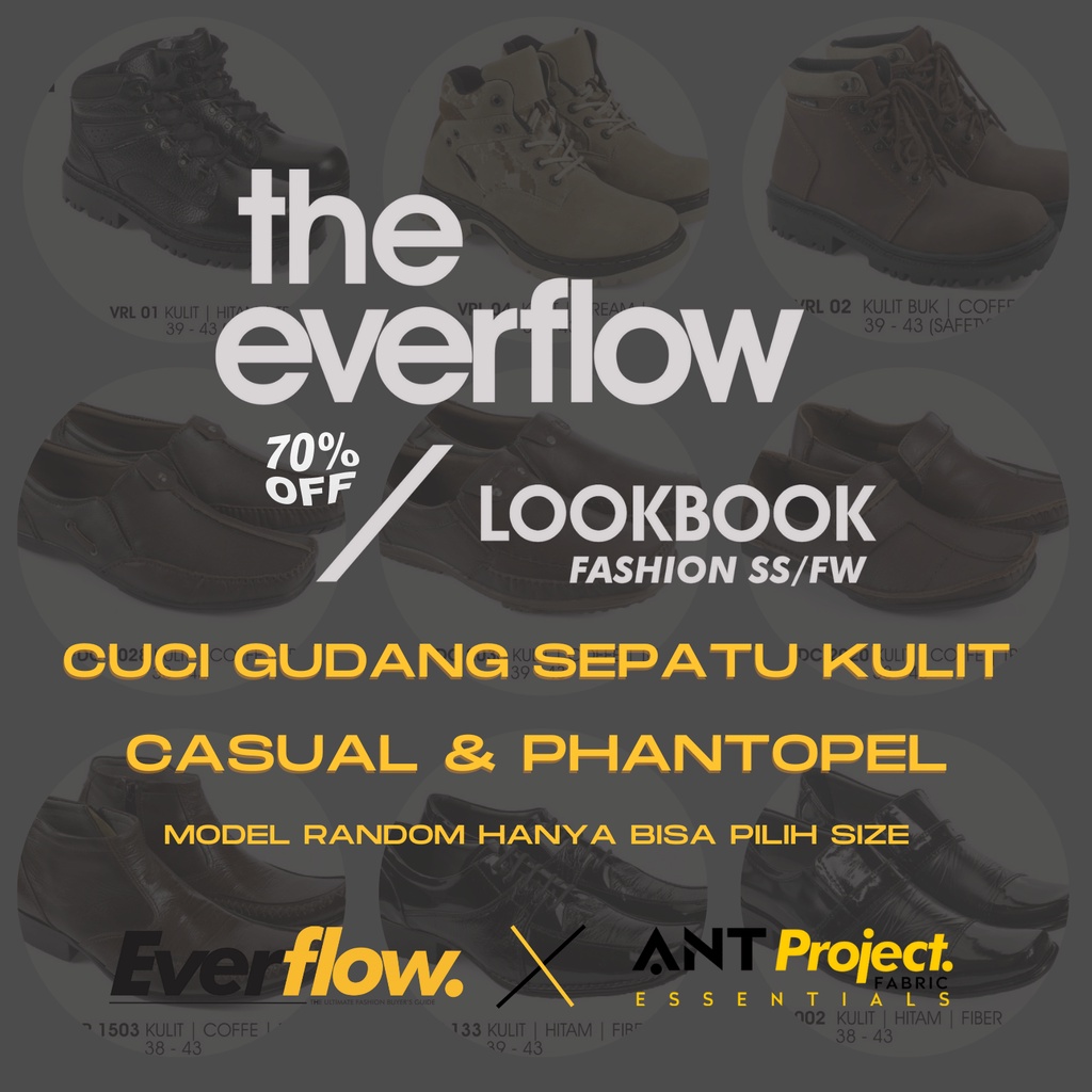 Everflow - Sale Sepatu Pria Kulit Random