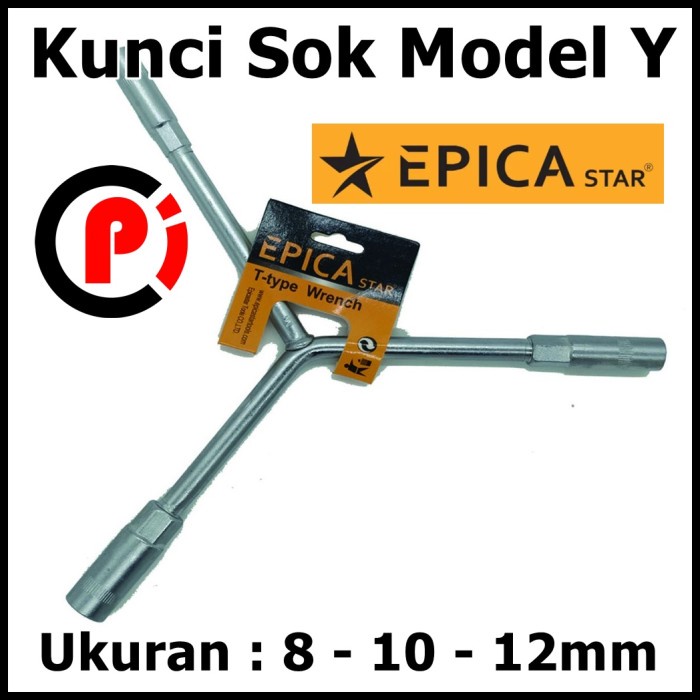 EPICA Kunci Bentuk Y Shok Sok Shock Y Type Wrench Ukuran 8 10 12 mm