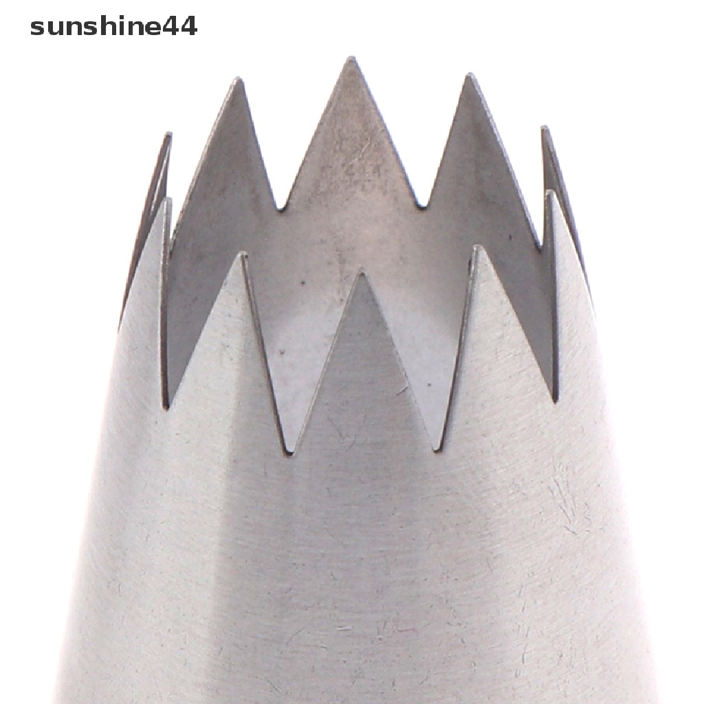 Sunshine Mai Fu 366# Alat nozzle Pipa Krim Kue Kering Model 10 Gigi Lurus Besar Bahan stainless steel 304