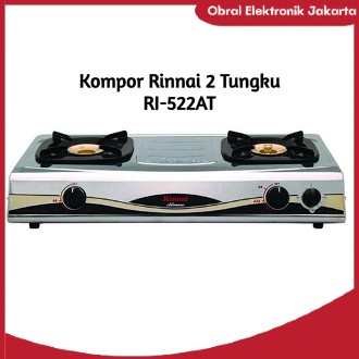 Kompor Gas Rinnai 2 Tungku RI-522AT