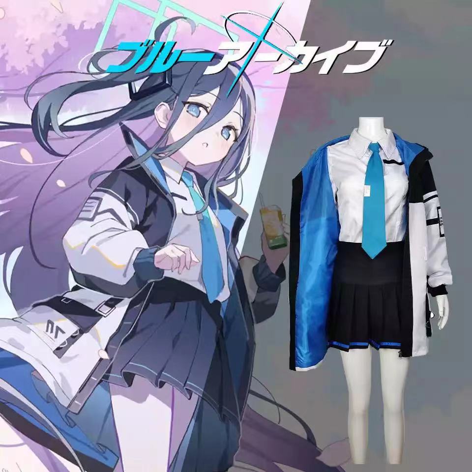 Game Blue Archive Cosplay Clothing Tenndou Arisu Jacket T-shirt Pants Skirt Tie Suit Halloween Party