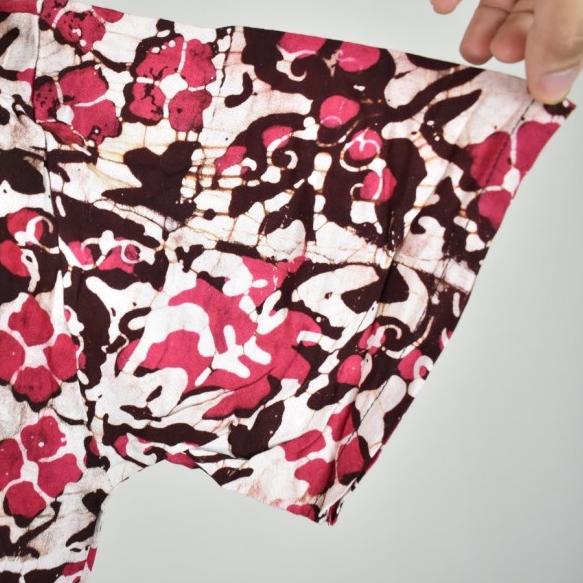 Setelan Kulot Baby Doll Daster Baju Pakaian Tidur Batik Pekalongan 13 - Merah