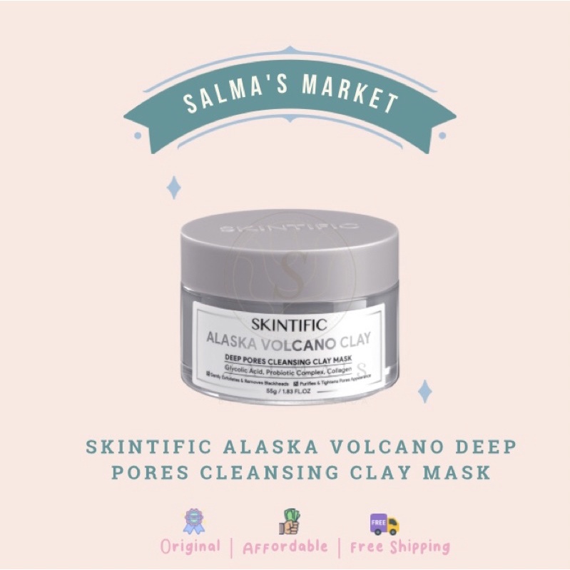 Jual Skintific Alaska Volcano Deep Pores Cleaning Clay Mask Shopee