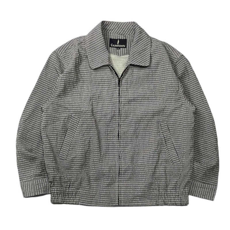 CALBINTOWN Vintage Casual Tartan Jacket