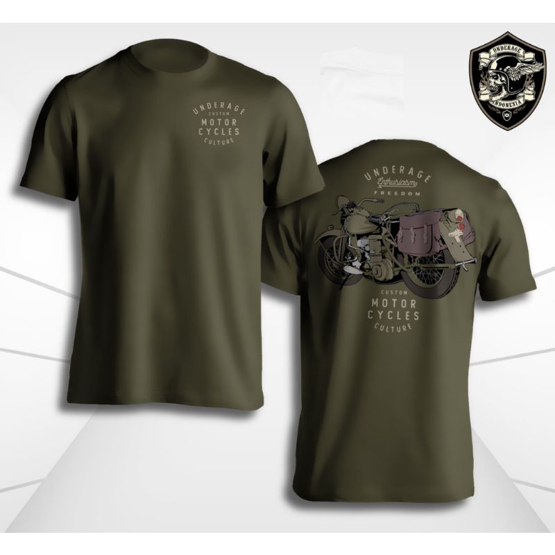 KAOS MOTOR PENDEK UNDERAGE UG97 ORIGINAL