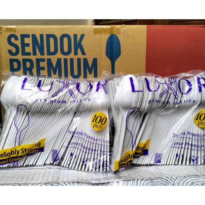 

SENDOK MAKAN LUXOR PREMIUM WARNA PUTIH (100pcs)