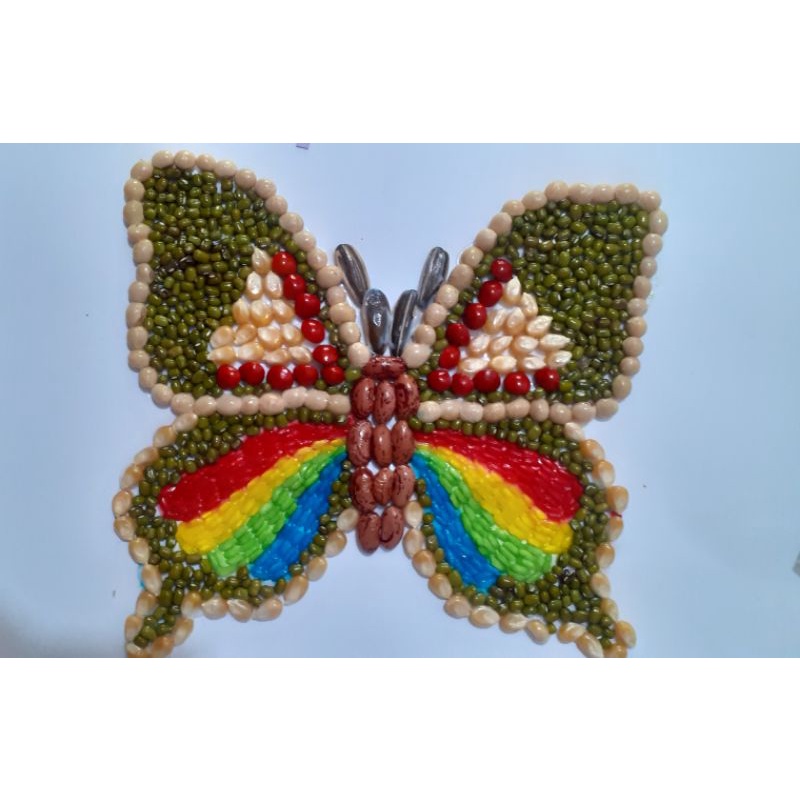 kolase biji bijian kupu kupu termurah aesthetic