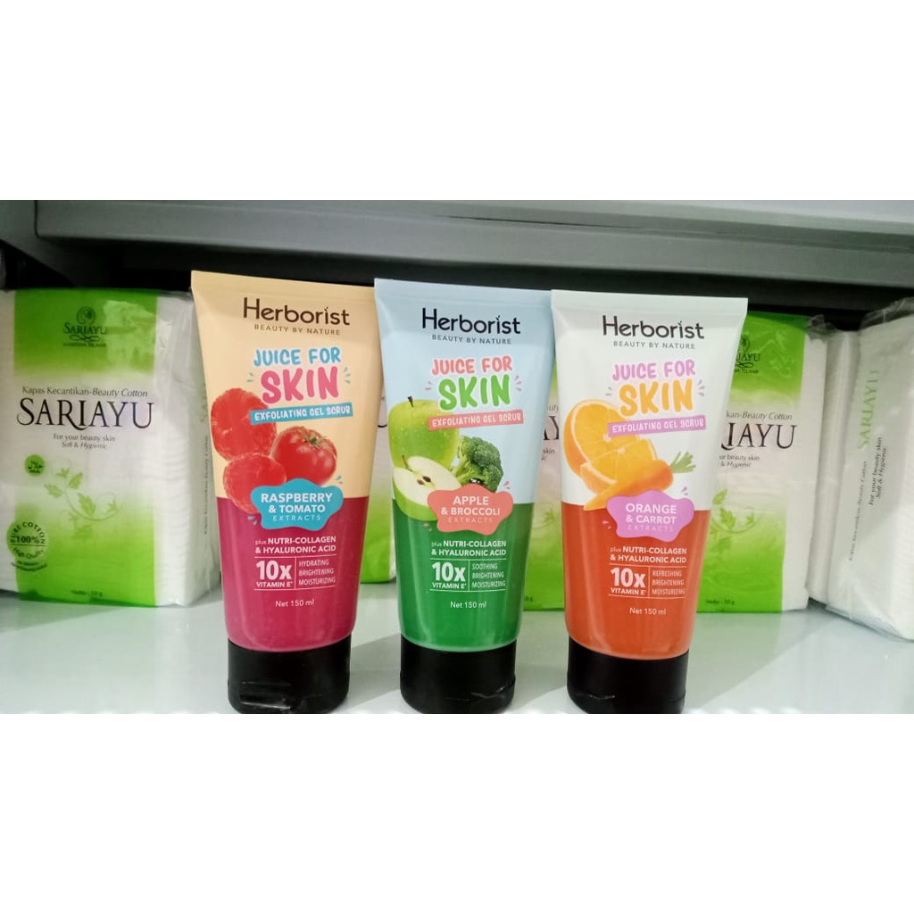 Jual HERBORIST EXFOLIATING GEL SCRUB Shopee Indonesia