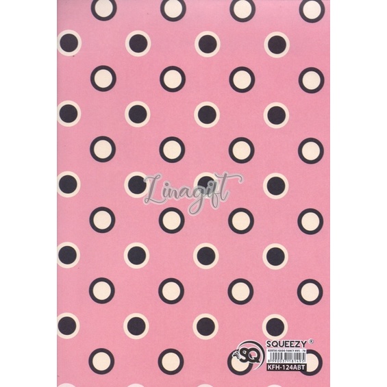 ( 5 Lembar ) KERTAS KADO SQ DOFF - GIFT WRAPPING PAPER ABSTRAK / ABSTRACT / SEGITIGA / DOT POLKADOT PINK / TRIANGLE