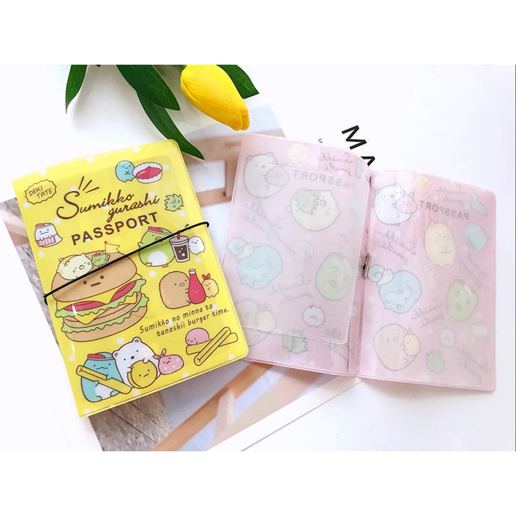 NAOMI -  Takashi Passport Holder Motif Anak Cartoon Sanrio - Passport Cover - Passport Case - Passport Wallet - Sampul Buku Passport - Pembungkus Passport - Plastik Bungkus Paspot Karakter Anak Sanrio Japan Paspor