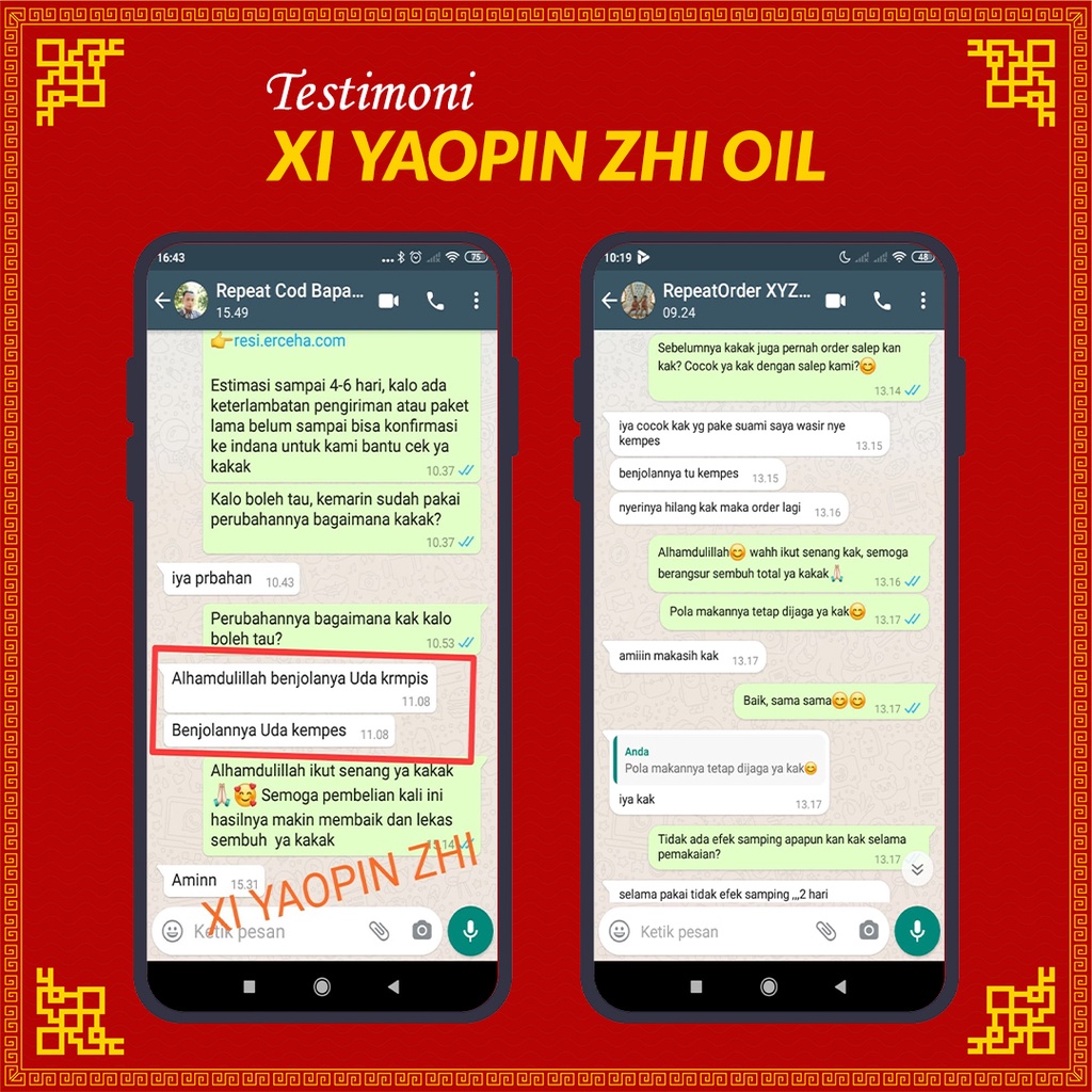 XI YAOIPIN ZHI OIL Hemat Isi 3 Obat Luar  Ambeien/Ambeiyen Herbal China BPOM