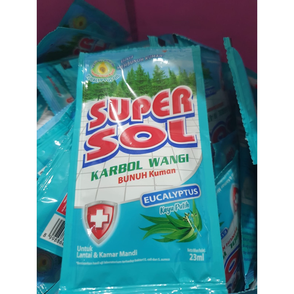 Supersol Karbol Wangi Sachet 1 renceng isi 12pcs