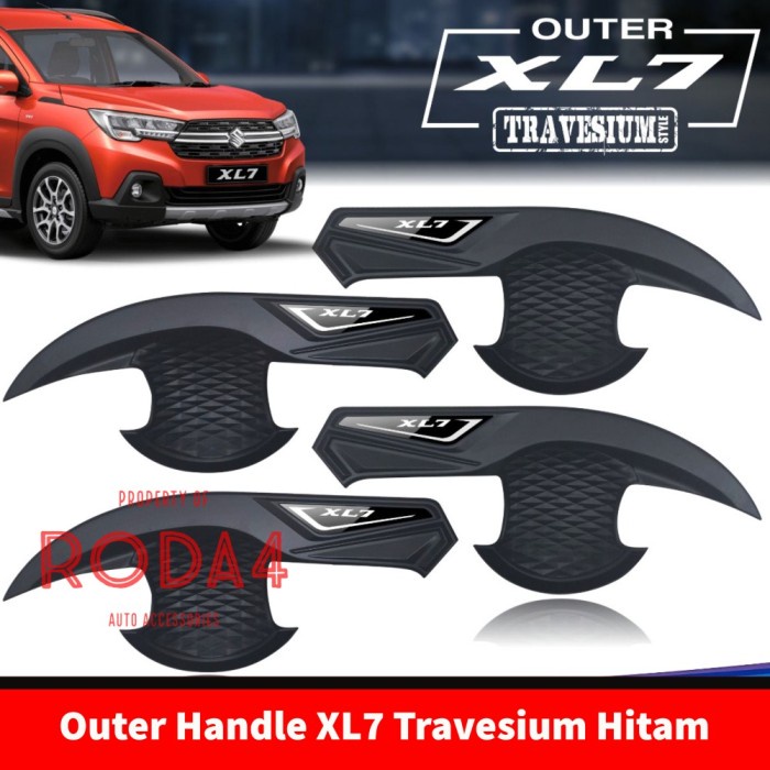 Outer Handle Mangkok Pintu Mobil XL7 2020 2021 2022 Hitam Travesium