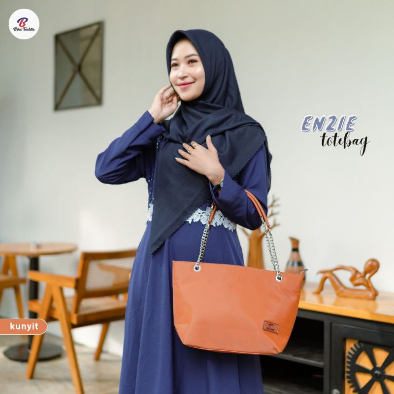 ENZIE TOTEBAG BY BIRU TSABITA BAHAN CHOCOLY ANTI AIR PREMIUM TAS KERJA TAS KULIAH