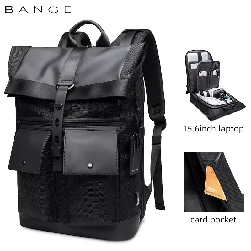 Bange BGG65 Tas Pria Ransel Laptop 15.6 Inch Foldable Travel Scalable