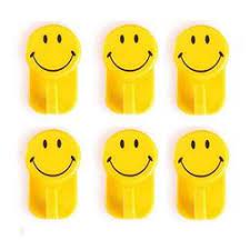 IKILOSHOP Motif Smile Sticky Hook Kartun Gantungan Tempel Dinding Karakter