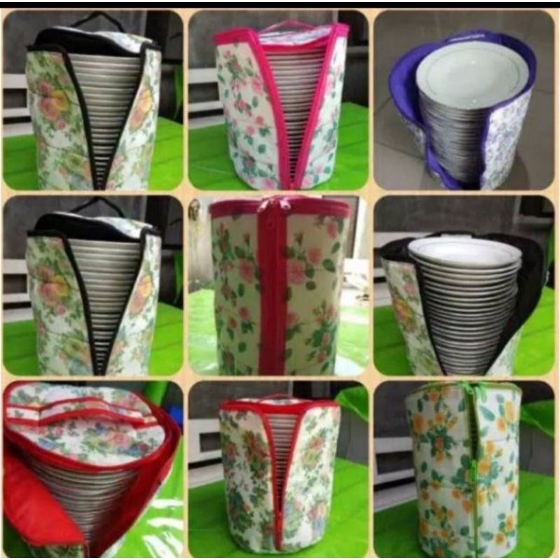 Sarung Penyimpanan Piring Anti debu | Tas Piring
