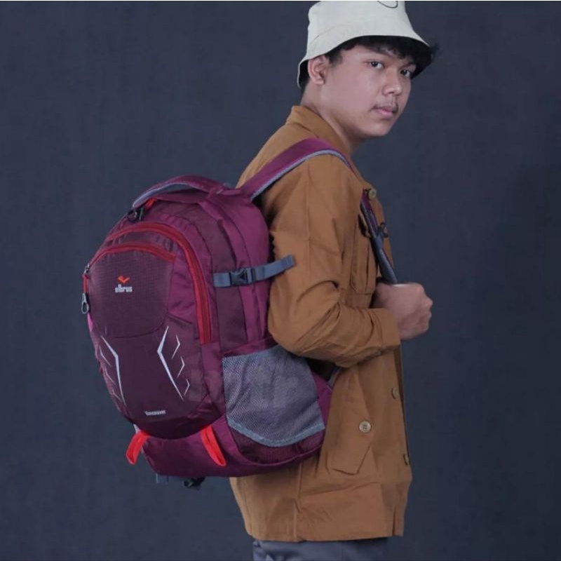 TAS RANSEL SEKOLAH 20-30ltr ELBRUS ORIGINAL,BONUS RAINCOVER,MURAH MERIAH BERKUALITAS