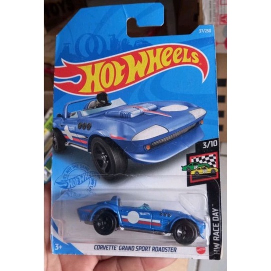 hotwheels CORVETTE GRAND SPORT ROADSTER biru HW RACE DAY