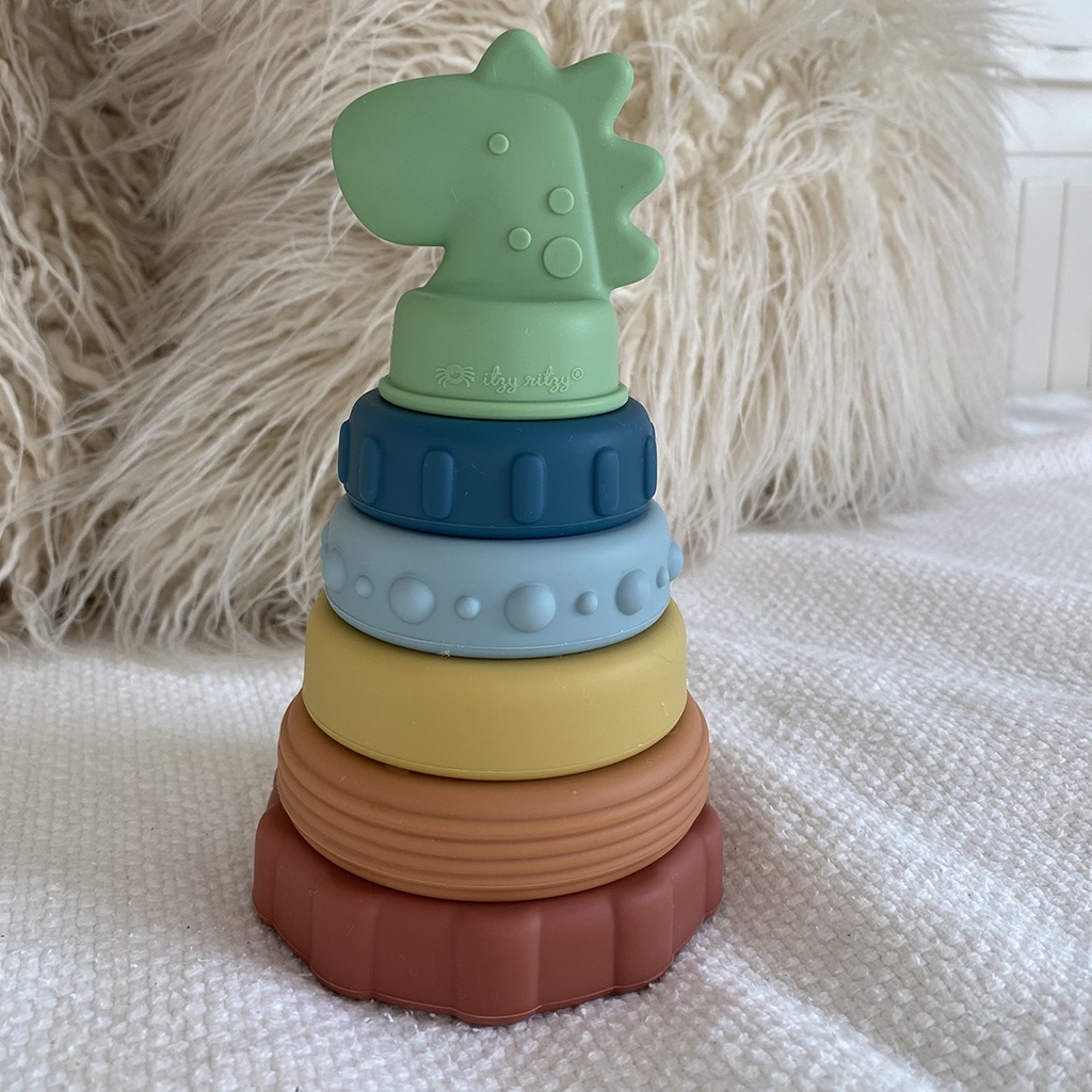 Itzy Ritzy Stacker Silicone Stacking Toy | Mainan Susun Anak