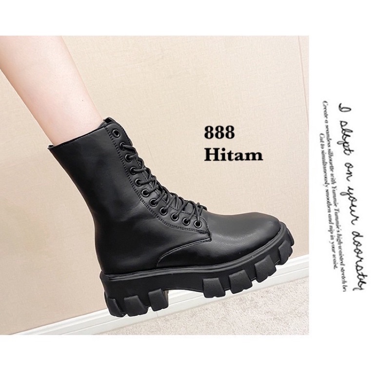 SEPATU BOOTS BAHAN KULIT 888