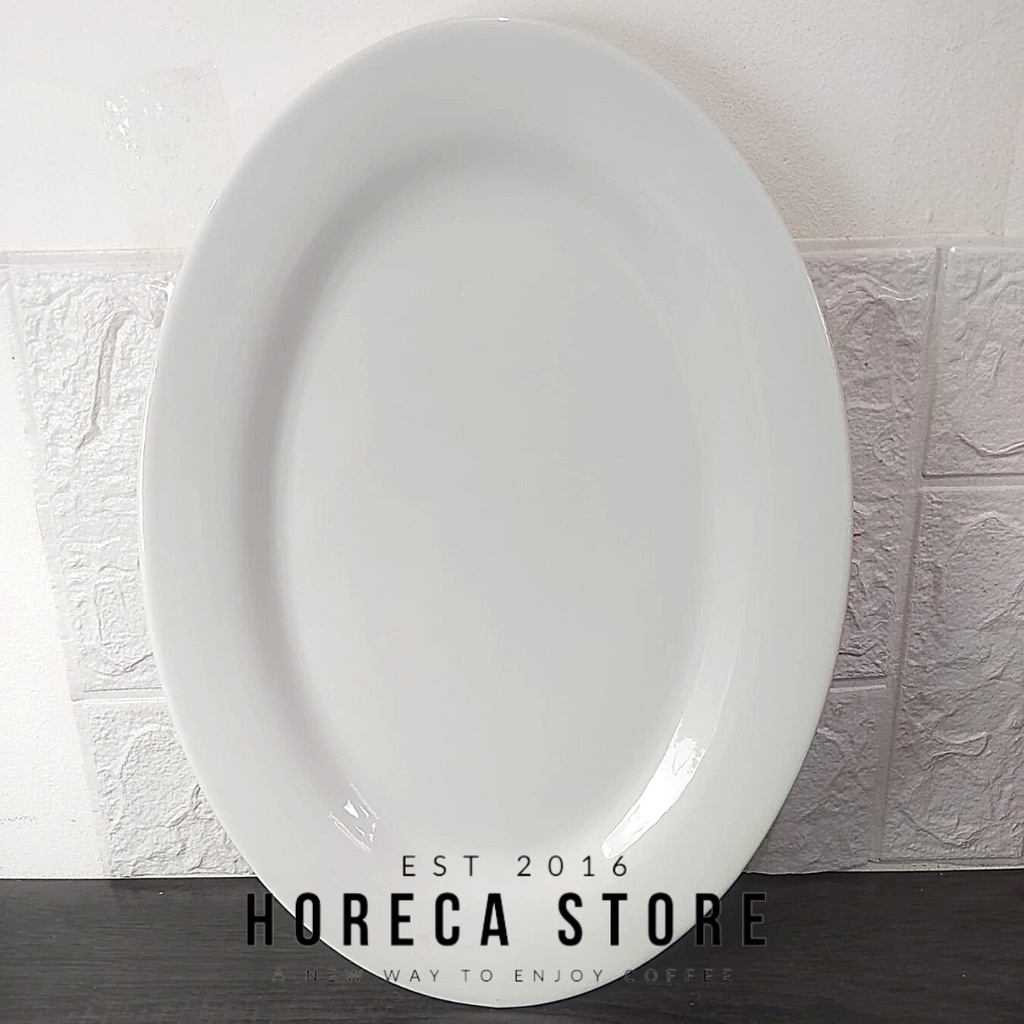 Piring Oval Keramik Midas 16" (40 cm)