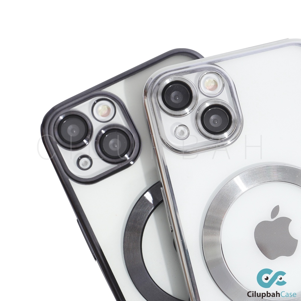 Clear Magsafe Electroplating LensGuard Case for iPhone 14 PLUS PRO MAX