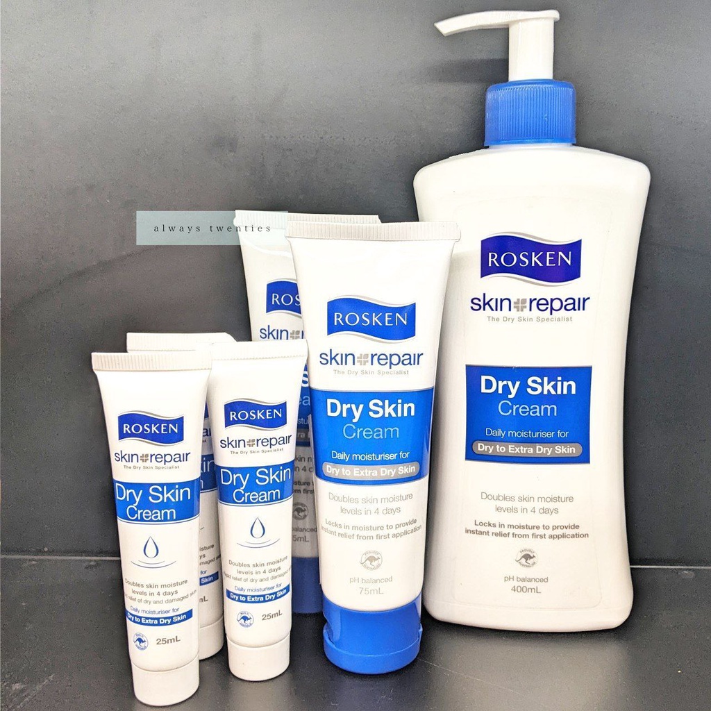 Jual Rosken Skin Repair Dry Skin Cream Daily Moisturiser for Dry to