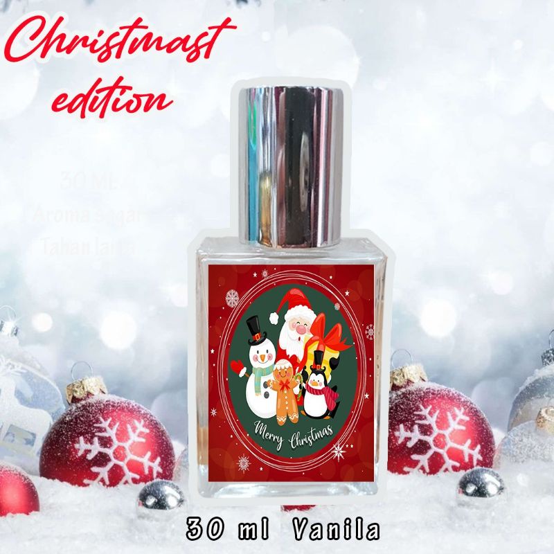 PARFUM EDISI NATAL/MINYAK WANGI 30ML SANTA NATAL/FREE SARUNG BOTOL