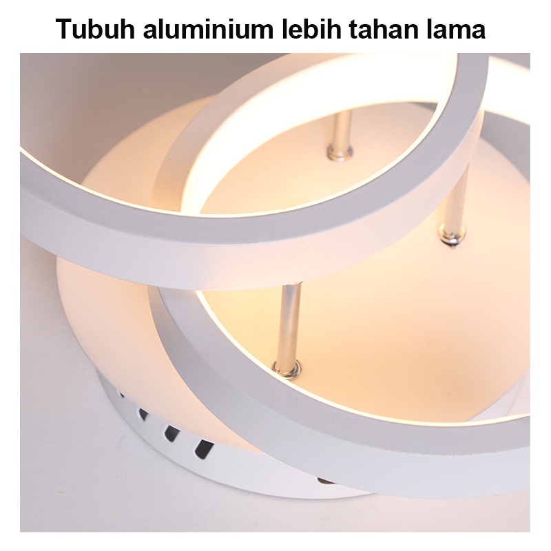 Home Lighting Lampu Plafon 3Warna LED Ceiling Light Lampu Hias Rumah Ruang Tamu Kamar Minimalis Tempat Lampu Plafon Ceiling Lampu