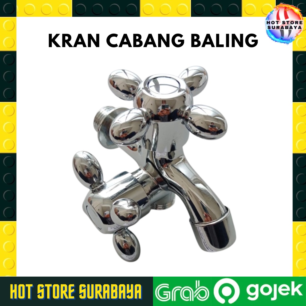 Kran Cabang Shower New Baling Keran Double Chrome ORIGINAL