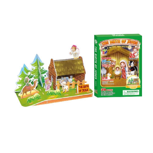 Hadiah Natal Anak PUZZLE 3D CHRISTMAS COTTAGE
