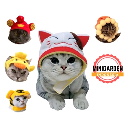 TOPI MOTIF HEWAN 3D topi kucing topi anjing hewan peliharaan aksesoris kostum photography PET HAT