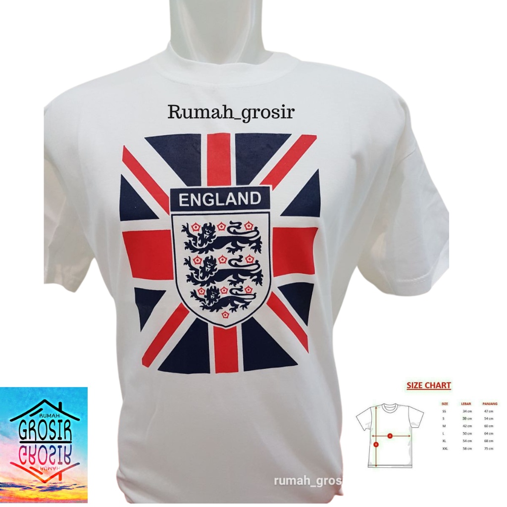 Kaos Negara Inggris England Souvenir England Inggris Souvenir Eropa