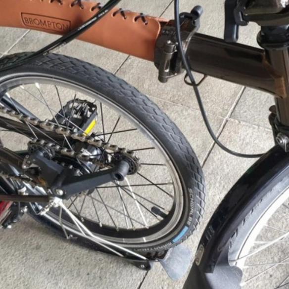 AKSESORIS SEPEDA/COVER FRAME BROMPTON HEBRING-COKLAT - coklat tua