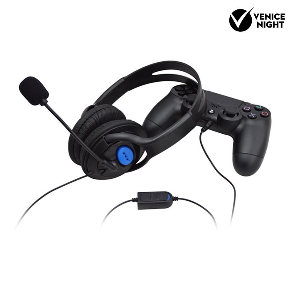 (VNEP) (Berkabel) Stereo Bass Gaming Headset Headphone dengan Mikrofon untuk Telepon Komputer