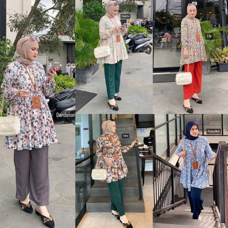 AMEENA SET RAYON PREMIUM MODEL TERBARU 2022/ONE SET KERJA/SETCEL TERBARU MODEL KEKINIAN