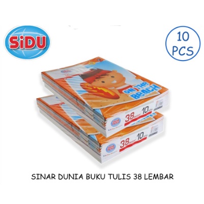 

BUKU TULIS SIDU / SINAR DUNIA 38 LEMBAR (10 PCS)