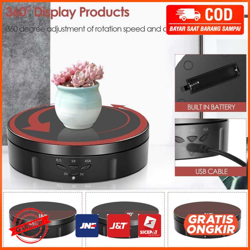 Alas Putar Fotografi Rotating Display Stand 360 Turntable 14.5cm