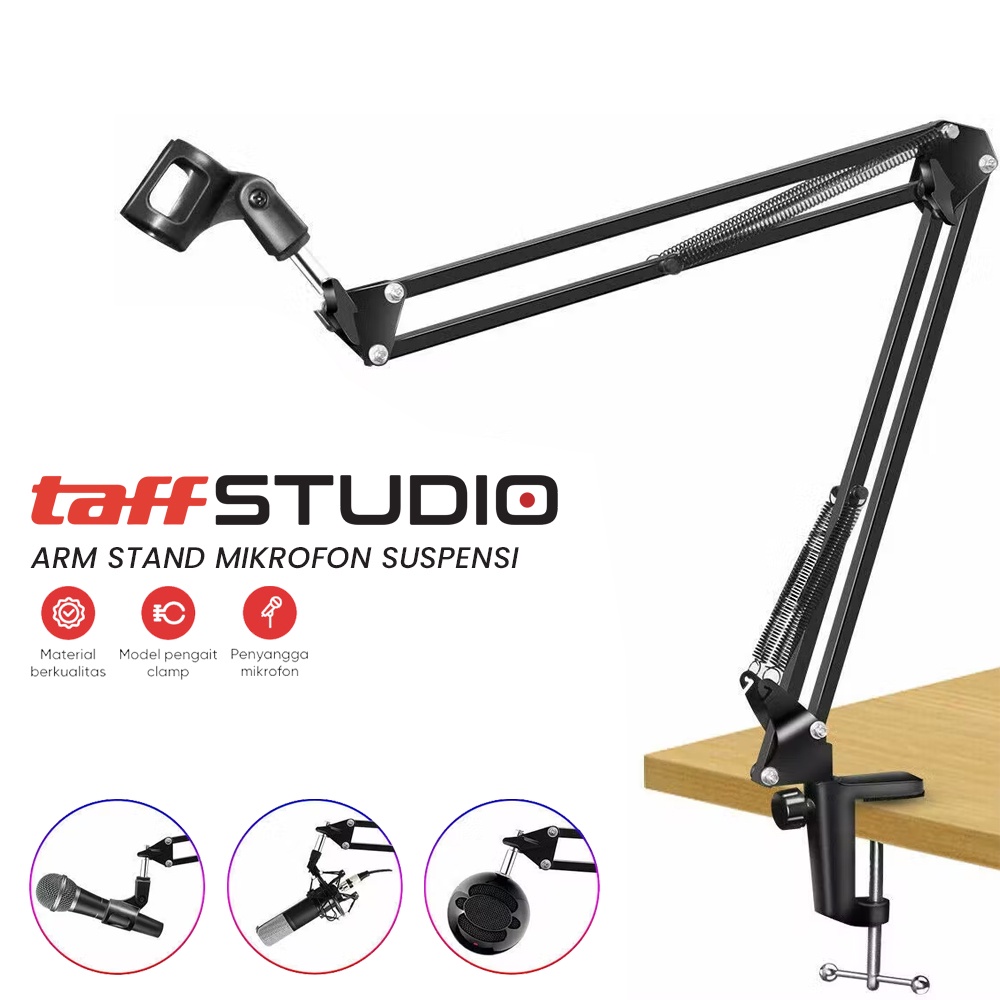 TAFFSTUDIO ARM STAND NB 35 SUSPENSI LAZYPOD UNTUK MIC MICROPHONE