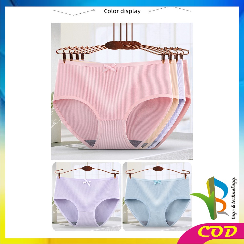 RB-P84 Celana Dalam Wanita Katun Pita Polos / Underwear Cewek / Pakaian Dalam Kolor CD Wanita Sexy