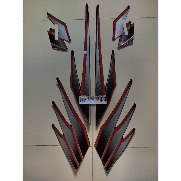 striping stiker Tiger cw 2004 hitam ful