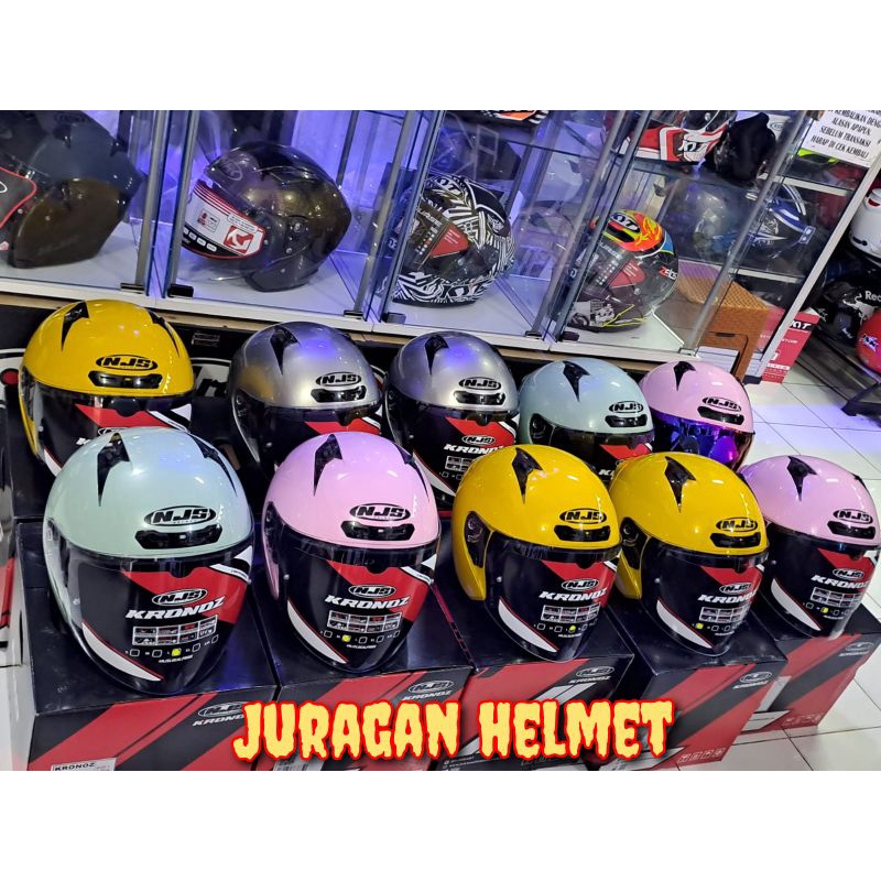 HELM NJS KRONOS SOLID TERBARU