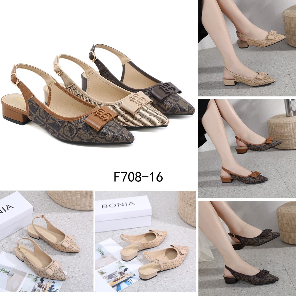 BO Ankle Strap Slingback Pumps F708-16